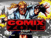 une photo d'Ã©cran de Comix Zone sur Sega Megadrive